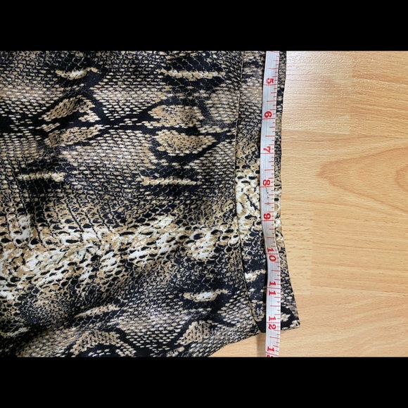 MESHKI SNAKE PRINT HIGH WAIST SKIRT XS - Picture 6 of 6